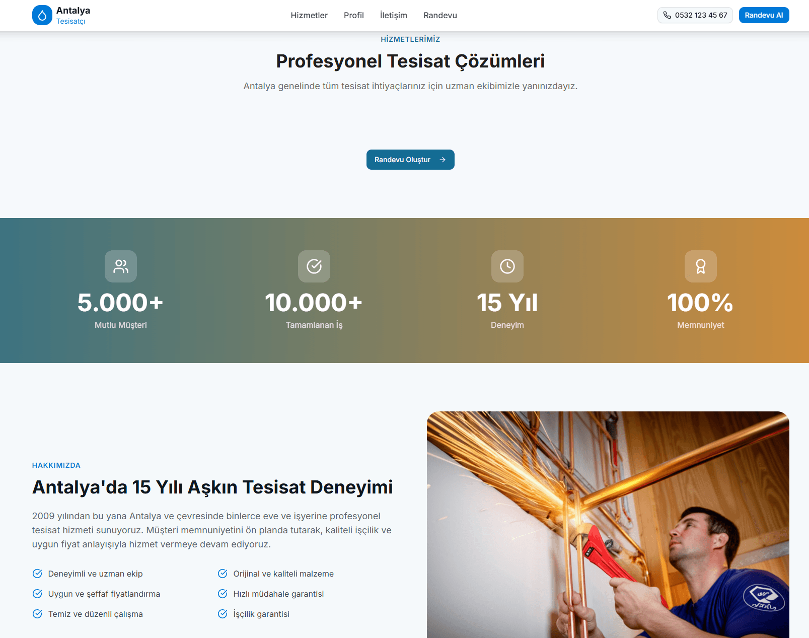 Antalya Tesisat Projesi — görsel 2