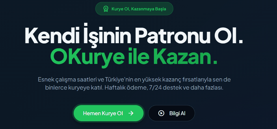 OKurye Kurye Platformu