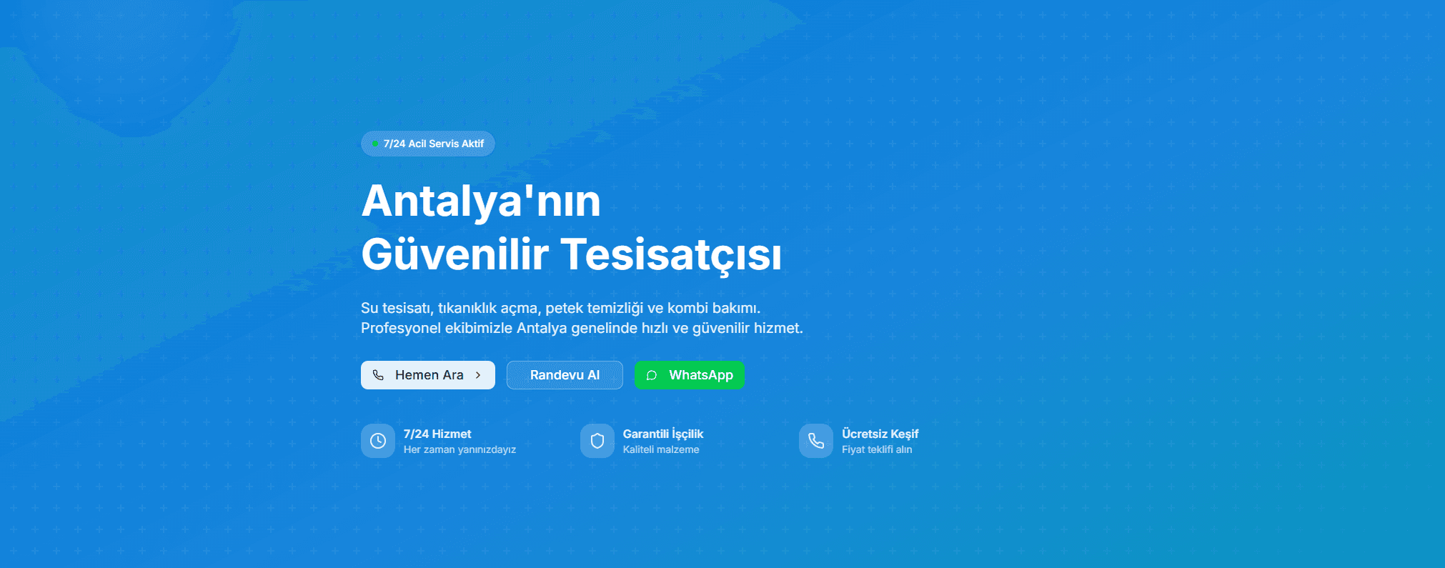 Antalya Tesisat Projesi