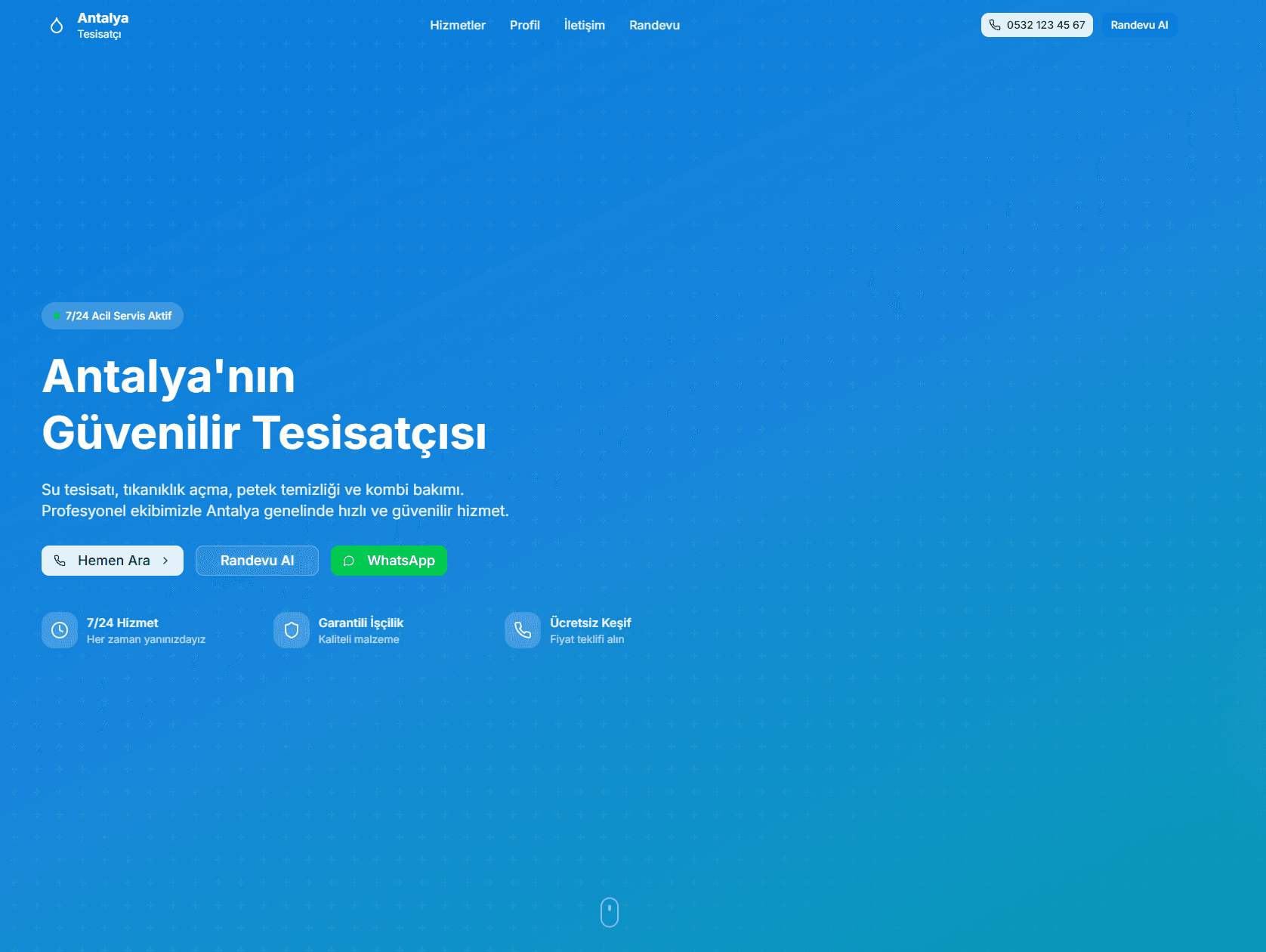 Antalya Tesisat Projesi — görsel 1