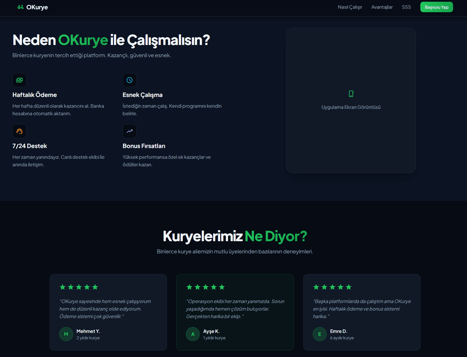 OKurye Kurye Platformu — görsel 2