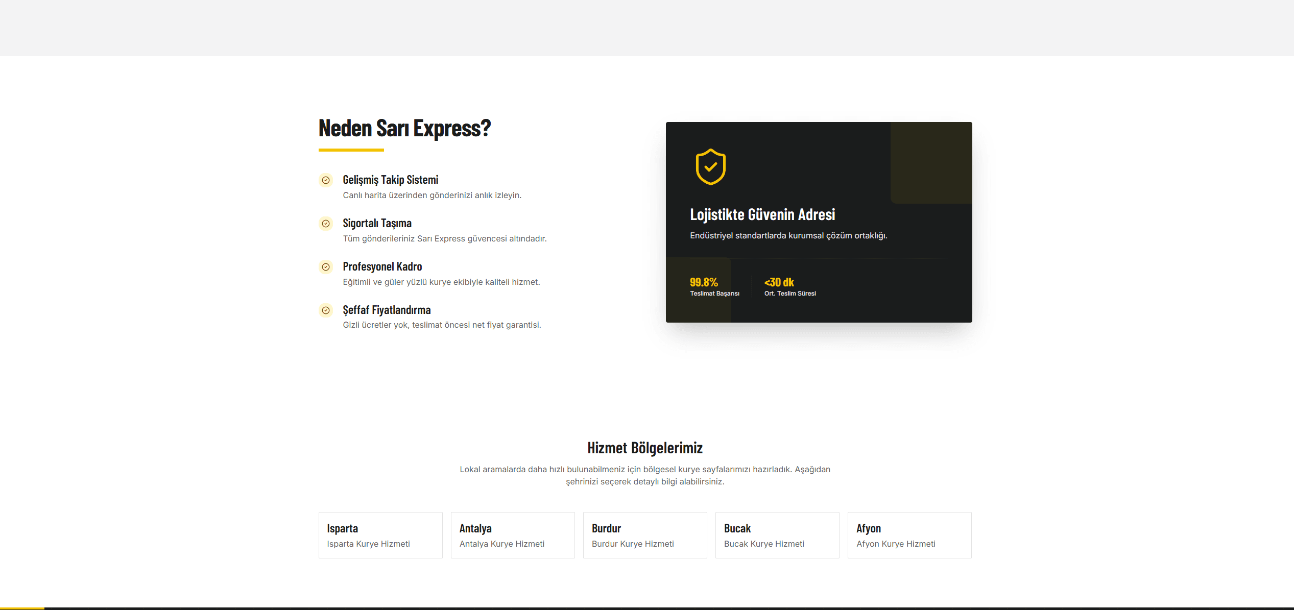 Sarı Express Kurye Çözümleri — görsel 3